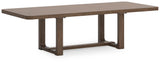 Cabalynn Light Brown Dining Table, 2 Chairs and Bench (Online Special Price)