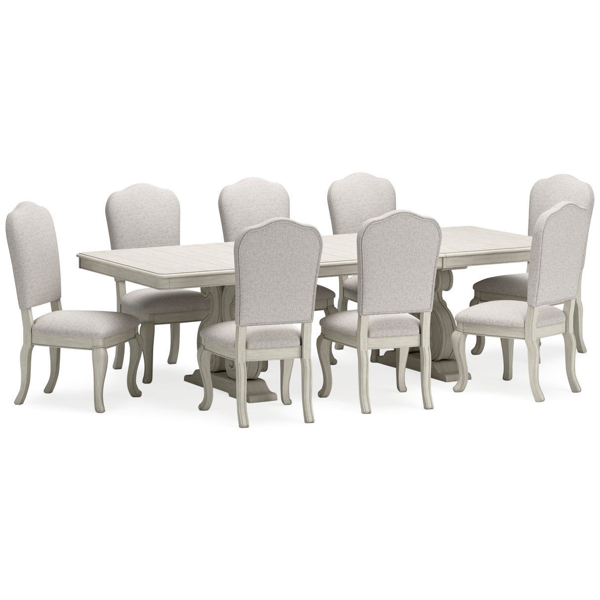 Arlendyne Antique White Dining Room Set / 9pc - Ornate Home