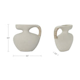 Vila Cream White 9.5-in Sculptural Vessel