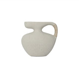 Vila Cream White 9.5-in Sculptural Vessel