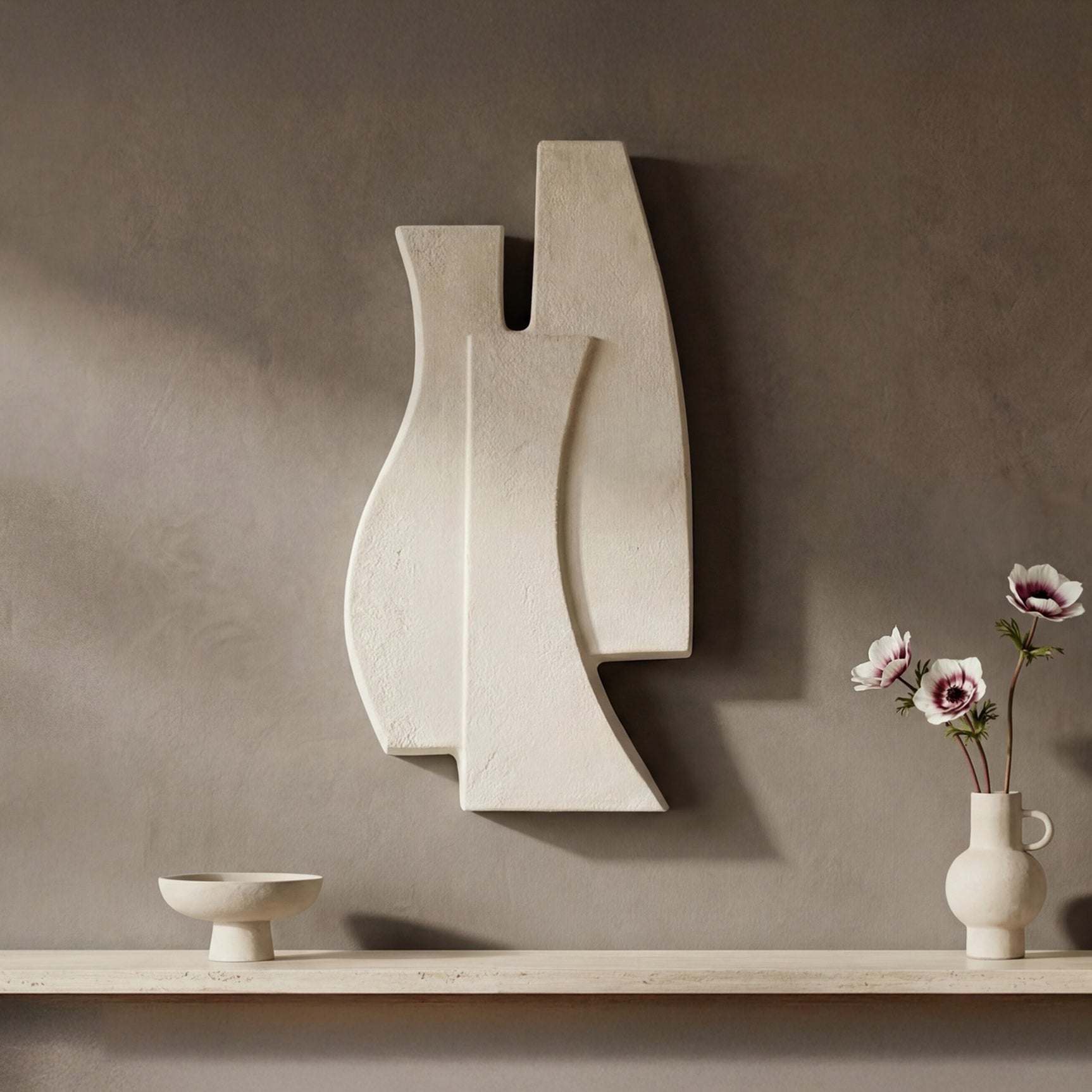 Ola Beige Wall Sculpture