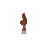 Eon Brown Wood and Marble Sculpture I