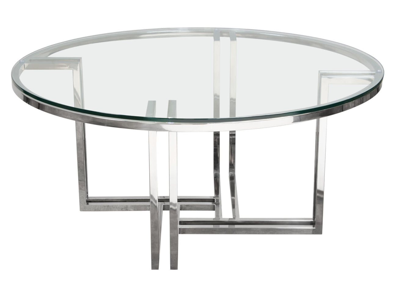 DEKO Stainless Steel Round Coffee Table - Ornate Home