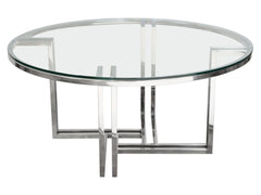 DEKO Stainless Steel Round Coffee Table - Ornate Home