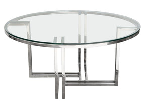 DEKO Stainless Steel Round Coffee Table - Ornate Home
