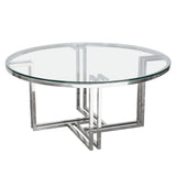 DEKO Stainless Steel Round Coffee Table - Ornate Home
