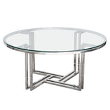 DEKO Stainless Steel Round Coffee Table - Ornate Home