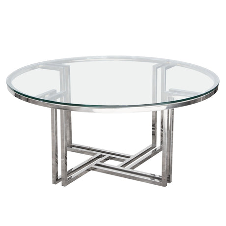 DEKO Stainless Steel Round Coffee Table - Ornate Home