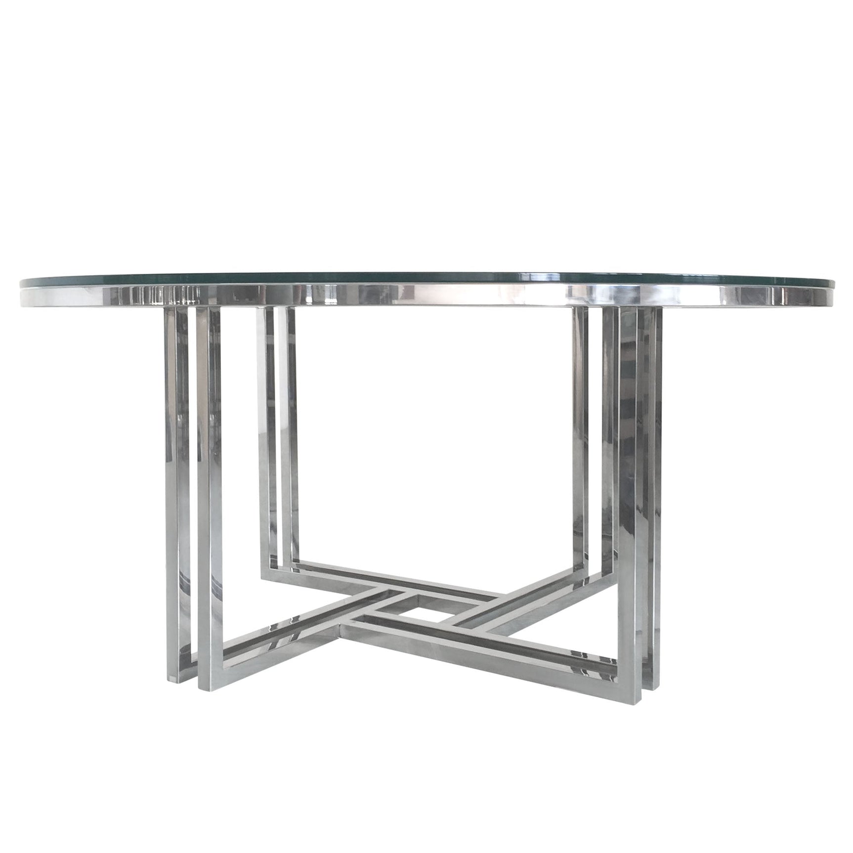 DEKO Stainless Steel Round Coffee Table - Ornate Home
