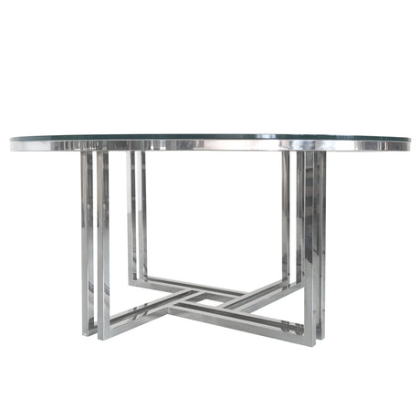 DEKO Stainless Steel Round Coffee Table - Ornate Home