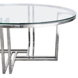 DEKO Stainless Steel Round Coffee Table - Ornate Home