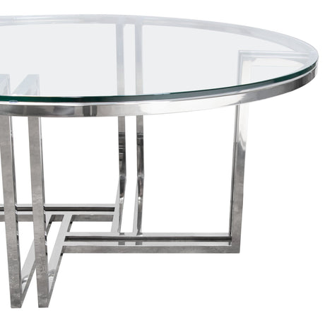 DEKO Stainless Steel Round Coffee Table - Ornate Home