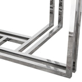 DEKO Stainless Steel Round Coffee Table - Ornate Home