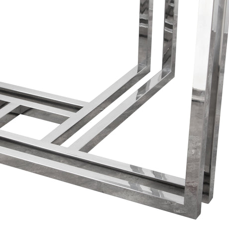 DEKO Stainless Steel Round Coffee Table - Ornate Home