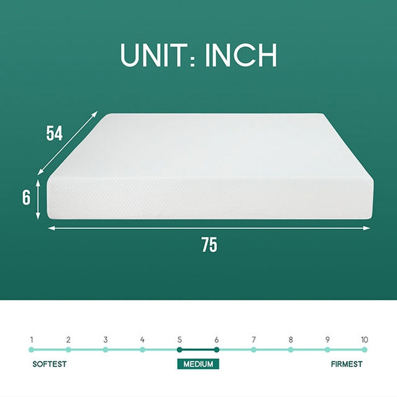 Artemisia White 6" Full Memory Foam Mattress