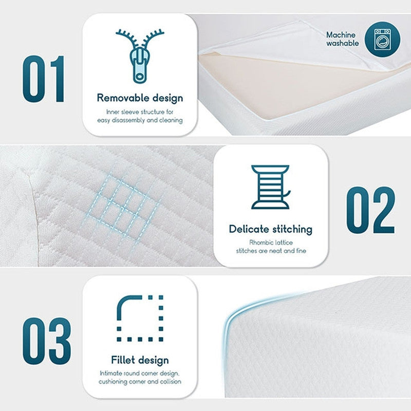 Artemisia White 6" Queen Memory Foam Mattress