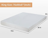 Artemisia White 8" E.King Memory Foam Mattress