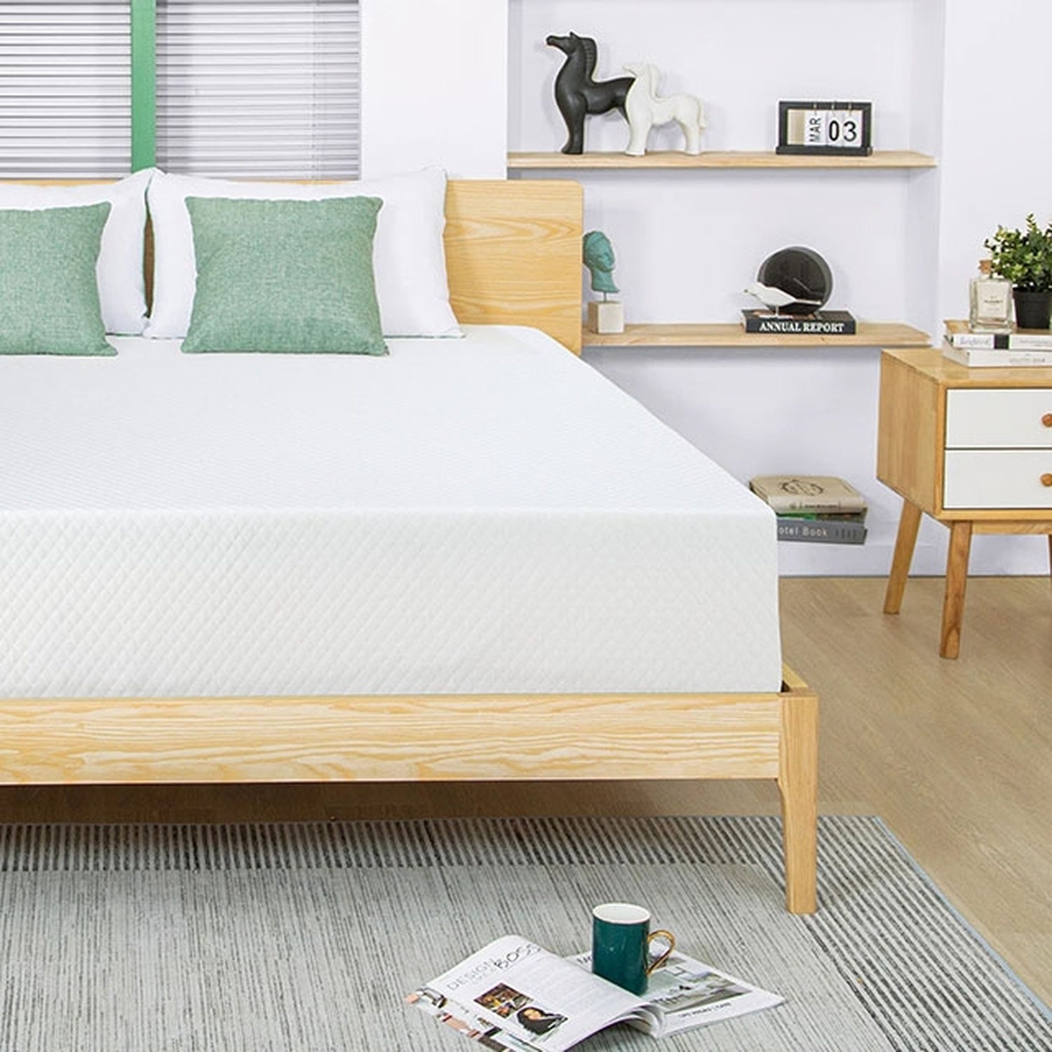 Artemisia White 12" King Memory Foam Mattress