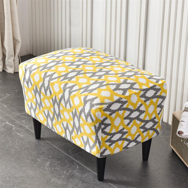 Stretch Spandex Nordic Floral Removable Wing Chair Cover, Relaxing Seat Covers Slipcovers for Armchairs