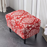 Stretch Spandex Nordic Floral Removable Wing Chair Cover, Relaxing Seat Covers Slipcovers for Armchairs