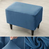 Velvet Wing Chair Cover Stretch Spandex Wingback Chair Cover Elastic Armchair Cover Sofa Covers with Seat Cushion Cover