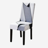KAS Geometry Chair Cover Elastic Chair Covers Spandex Stretch Anti-dirty Removable Dining Office Chair Case