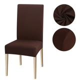 High Stretch Dining Chair Cover, 1/2/4/6pcs Jacquard Spandex Slipcover
