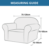 KAS Armchair Cover 4-Styles Elastic Sofa Cover Couch Covers for Living Room Stretchable Slipcover for Chairs - 1 Seater Chair Slip Cover
