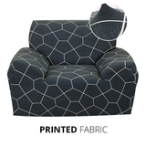 KAS Armchair Cover 4-Styles Elastic Sofa Cover Couch Covers for Living Room Stretchable Slipcover for Chairs - 1 Seater Chair Slip Cover