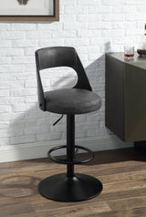 Sabi Antique Ebony Adjustable Stool w/Swivel