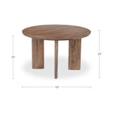 Lia Dark Brown Round Dining Table
