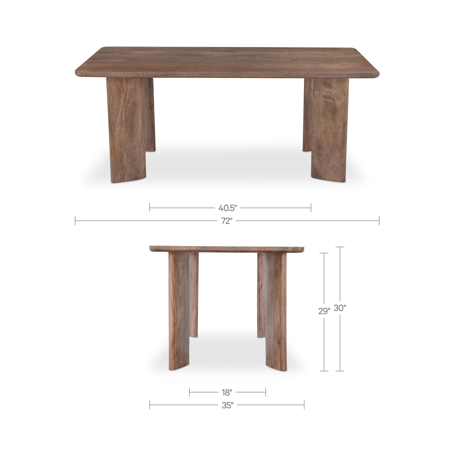 Lia Dark Brown Dining Table