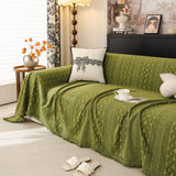 Sofa Cover Blanket Throw with Tassels, Decorative Furniture Protector for Dogs/Pets