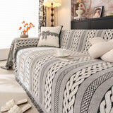 Sofa Cover Blanket Throw with Tassels, Decorative Furniture Protector for Dogs/Pets