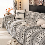 Sofa Cover Blanket Throw with Tassels, Decorative Furniture Protector for Dogs/Pets