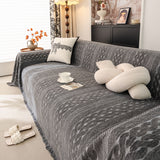 Sofa Cover Blanket Throw with Tassels, Decorative Furniture Protector for Dogs/Pets