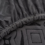 3D Jacquard Geometric Sofa Cover, High Stretch Soft Polar Fleece Slipcover for Couch