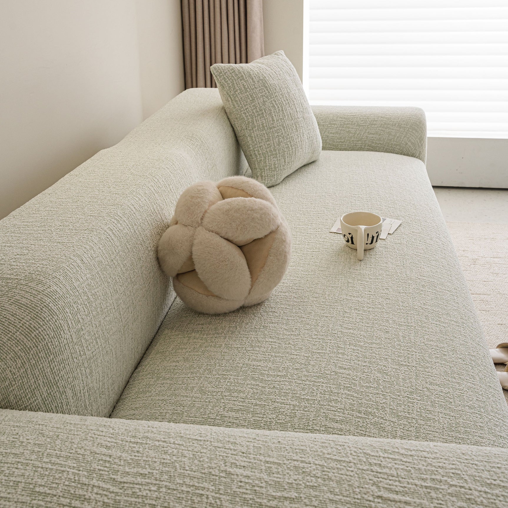 High Stretch Washable Slipcover, Non-Slip Washable Furniture Protector for Kids Pets