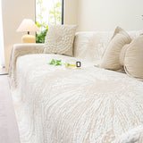 Cooling Botanical Jacquard Couch Cover Decorative Furniture Cover for Loveseat & Sofas