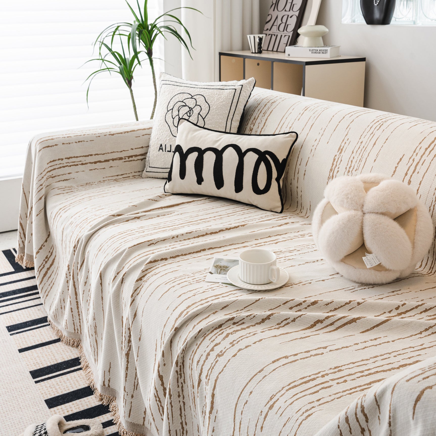 Slip Covers for Sofas, Sofa Throw Cover Soft Chenille Sofa Bed Cover, L Shaped Sectional Couch Covers