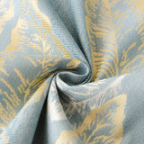 Leaf Jacquard Sofa Cover with Ruffle Skirt – Non-Slip Couch Protector with Sheer Hem
