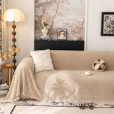 Plush Fleece Washable Sofa Throw Blanket, Soft & Cozy Furniture Protector for Couch