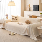 Boho 3D Geometric Throw Blanket for Couch, Luxurious Velvety Plush Fleece Sofa Cover