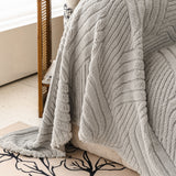 Plush Fleece Washable Sofa Throw Blanket, Soft & Cozy Furniture Protector for Couch