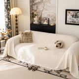 Plush Fleece Washable Sofa Throw Blanket, Soft & Cozy Furniture Protector for Couch