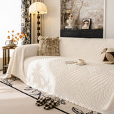Plush Fleece Washable Sofa Throw Blanket, Soft & Cozy Furniture Protector for Couch