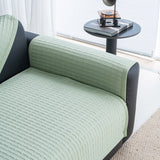 Geometric Textured Couch Slipcover Protector Non-Slip Ice Silk Sofa Cover for Couch