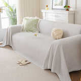3D Bubble Textured Furniture Protector Throw Cover, Cooling Soft Woven Couch Cover