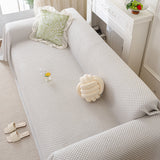 3D Bubble Textured Furniture Protector Throw Cover, Cooling Soft Woven Couch Cover