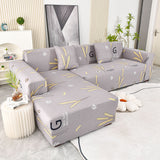 Boho Printed Sofa Slipcover, Stretch Furniture Protector for Sectional L-Shaped Sofa